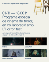 01.11.26 Programa especial de cinema de terror, en col·laboració amb el L'Horror fest: Pálpito / Long Pork / Nosocomephilia / A-Maniki / Anastácia / ¡Abre las piernas!